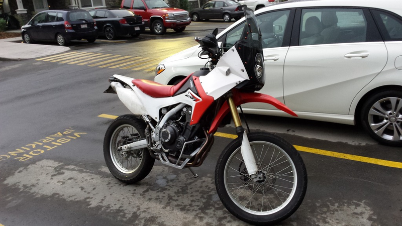 Illustration for article titled This Strange Frankenstein Machine Might Just Be The Perfect Dual Sport Bike